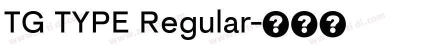 TG TYPE Regular字体转换